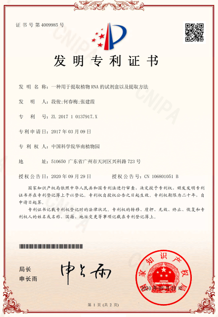 发明专利证书